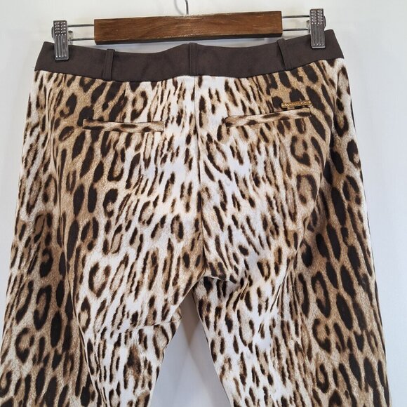 MICHAEL Michael Kors Brown Animal Print Pants Size 4P - Picture 7 of 10